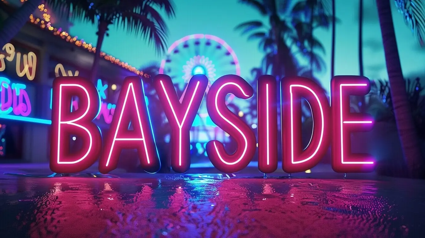 Landschaft an der Bucht von Miami